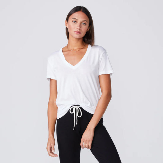 Relaxed V neck tee
